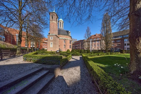 Clemenskirche, church, Baroque architectural style, architect Johann Conrad Schlaun, gardens,