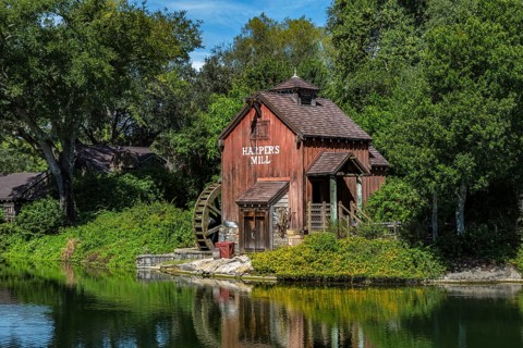Harpers Mill on Tom Sawyer Island in the Frontierland area of Magic Kingdom at Walt Disney World,