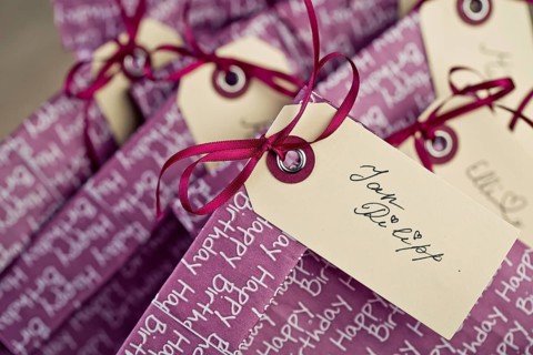Small surprise bags for the guests of a children's birthday party