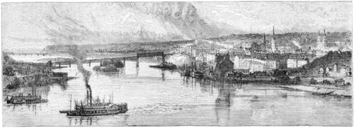 St. Paul, the capital of Minnesota. Illustration originally published in Hesse-Warteggs Nord