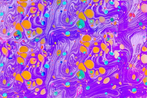Traditional Ottoman Turkish abstract marbling art patterns as background