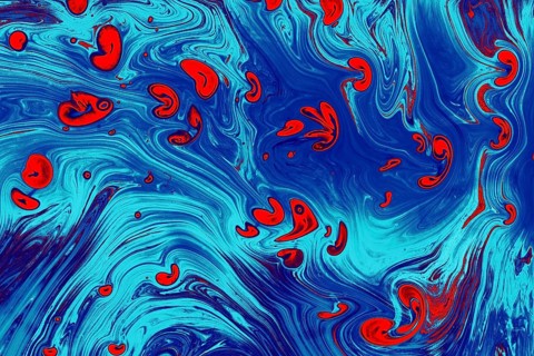 Traditional Ottoman Turkish abstract marbling art patterns as background