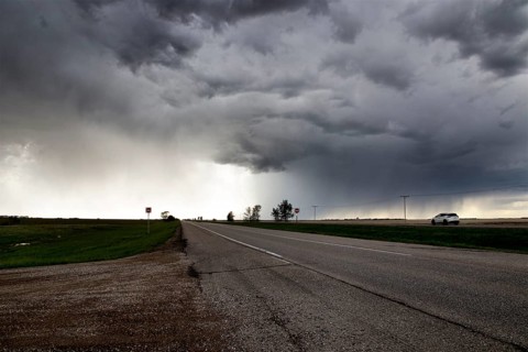 Prairie Storm Clouds Canada Saskatchewan Summer Warnings