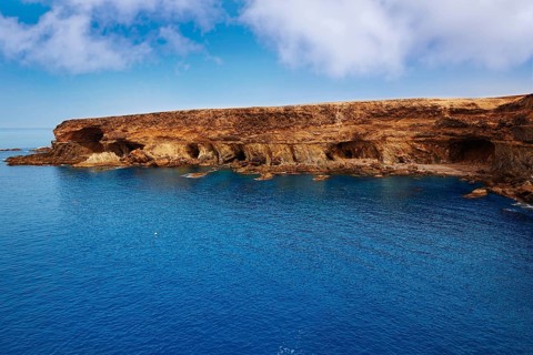 Ajuy beach Fuerteventura at Canary Islands of Spain