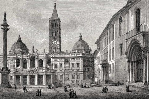 The Basilica di Santa Maria Maggiore, Rome, Italy, 19th Century, Europe
