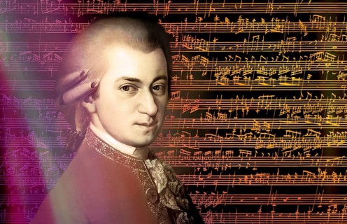 Wolfgang Amadeus Mozart, 1756 – 1791, composer of classical music, First Viennese School, notesheet