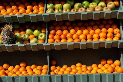 Fresh oranges suitable for juice, strudel