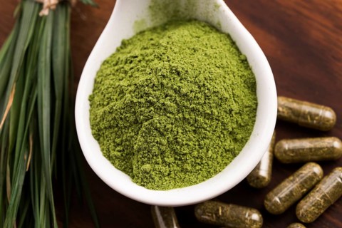 Young barley graß Detox superfood