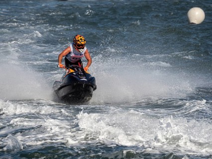 Olbia, Italy - September 16 - 20192 Aquabike world Championship gran prix of Italy