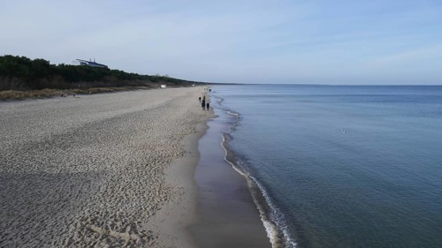 Zinnowitz, Usedom. Beach in winter