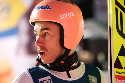 Empty look after a disappointing jump: Stefan Kraft (Austria / AUT) at the FIS Ski Jumping World
