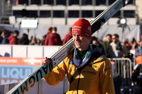 Stephan Leyhe (SC Willingen) at the New Year's Ski Jumping Qualification of the 73rd Four Hills