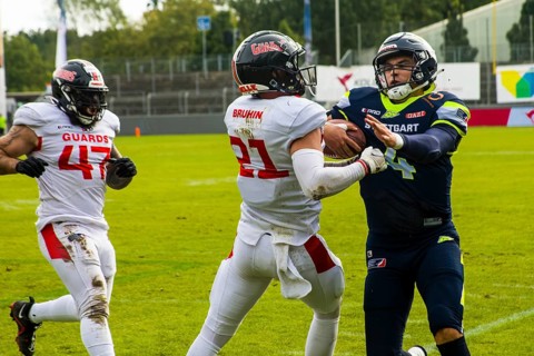 European League of Football, ELF/ Game : Helvetic Guards at Stuttgart Surge on 03. Sept. 2023, in