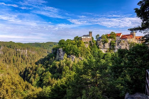 View of Hohnstein Castle Saxony
