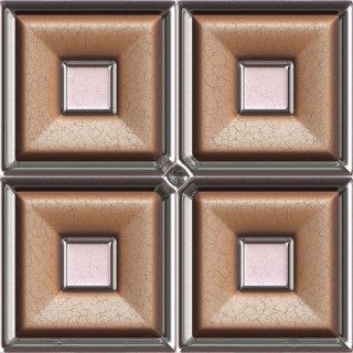 Brown leather and glass 3d seamless tile pattern background