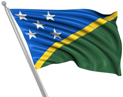 Flag of the Solomon Islands, This is a computer generated and 3d rendered image