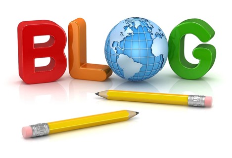 Blog text and pencil, This is a computer generated and 3d rendered picture