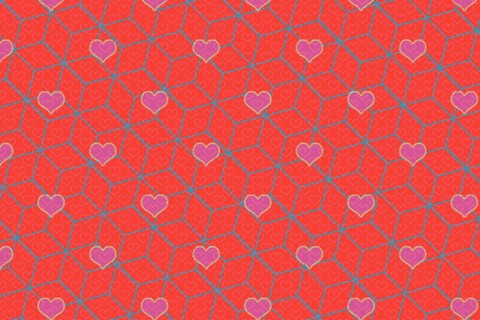 Valentine's Day template with heartsfor banners, inviations, advertisements, cards