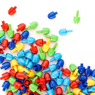 Colorful mosaic pins for background. View form above