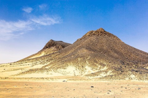 White Desert at Farafra in the Sahara of Egypt. Africa