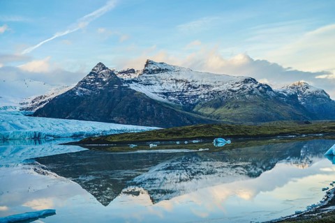 Iceland Fjallsárlón glacier lake. Shooting Location: Iceland, Reykjavik