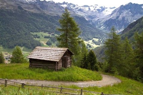 Mountain hut in South Tyrol