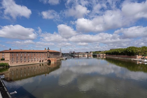 Garonne River, Port Viguerie, Toulouse, Haute-Garonne, French Republic