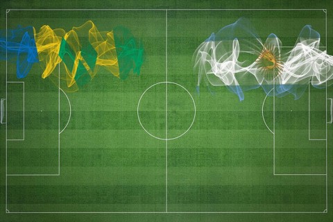 Saint Vincent and the Grenadines vs Argentina Soccer Match, national colors, national flags, soccer