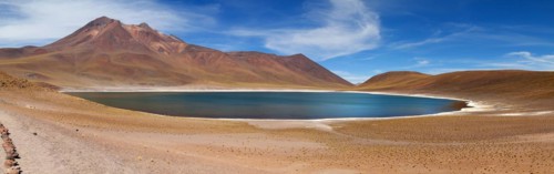 Laguna Miniques in the Atacama Desert in Chile