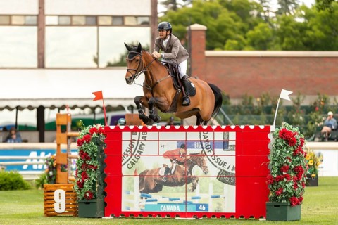 Jose Antonio Chedraui Eguia of Mexico and riding Haraminka P, compete in the 1.60m RBC Grand Prix