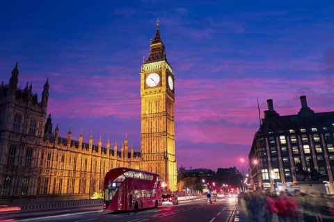 Big Ben Clock Tower in London at England