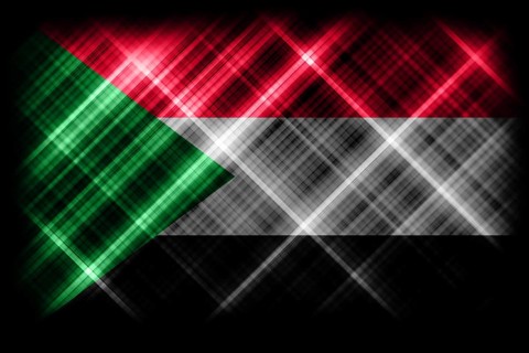 Sudan flag, national flag, modern flag background