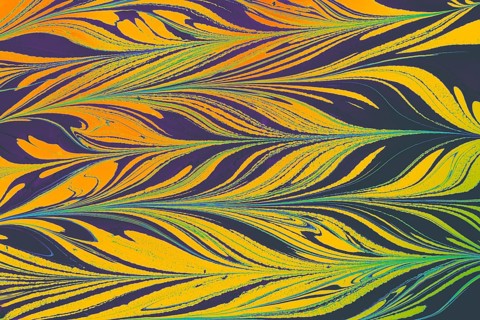 Ebru marble conch effect surface pattern design for print