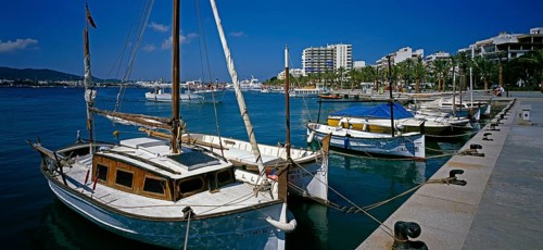 Fishing harbour, San Antonio, Ibiza, Balearic Islands, Spain, Europe