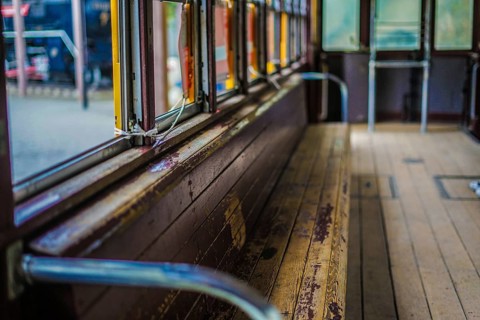 The old vehicle of the metropolitan streetcar Arakawa line (Asukayama Park). Shooting Location: