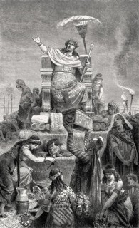 Croesus, king of Lydia, on the pyre