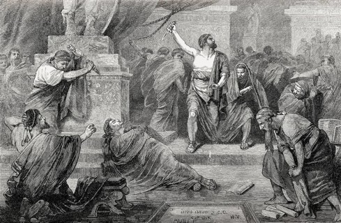 Death of Gaius Julius Caesar, 100, 44 BC, Roman statesman