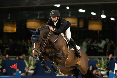 Marlon Modolo Zanotlli of Brazil competes in 1.60m FEI Jumping World Cup at Jumping Amsterdam in