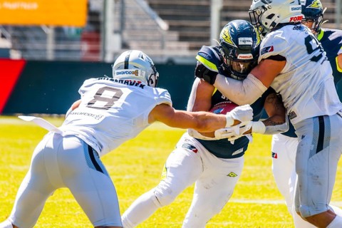European League of Football, ELF/ Game : Tirol Raiders  at Stuttgart Surge , on June. 25. 2023 ,,