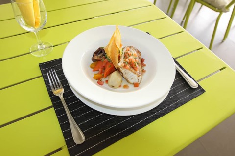 Restaurant menu. Dishes which give at restaurants. Salads, second courses, pizza and other