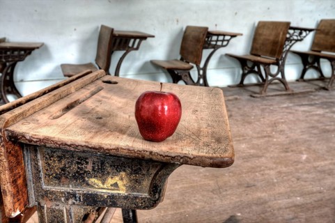 Abandoned School House one room Canada Saskatchewan