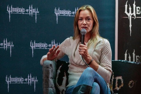 DÜSSELDORF-NEUSS, GERMANY, November 2nd 2019: Kristanna Loken (*1979, American actress, Terminator