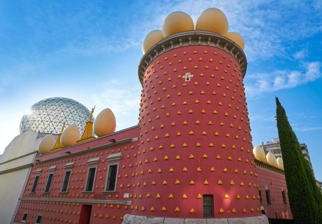 Salvador Dali museum in Figueres figueras of Catalonia Spain