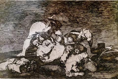 The disasters of war, no. 10: Neither, 1810 -1814, Francisco de Goya, first printing of 1863, made