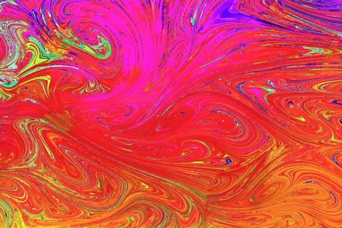 Traditional Ottoman Turkish abstract marbling art patterns as background