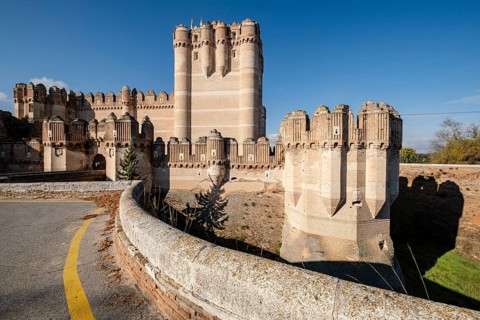 Coca castle, XV century, Gothic-Mudejar, Coca, Segovia province, Spain, Europe