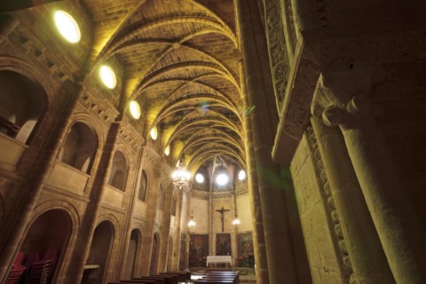 Chapel of the Temple, XIII century. Single nave with ribbed vault. Palma. Mallorca. Balearic