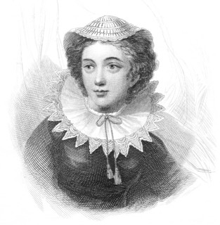 Mary I (1542-1587) on engraving from the 1800s. Queen of Scotland during 1542-1567