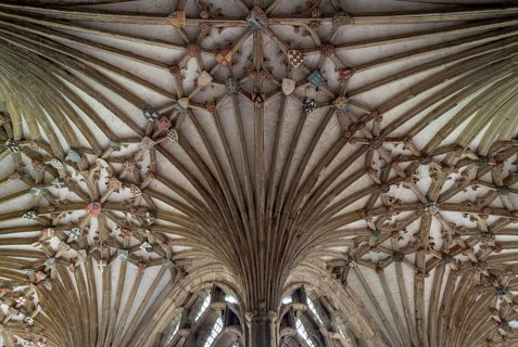 Canterbury, Cathedral, vault in the cloister