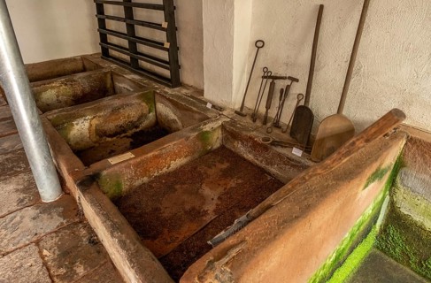 Historic tanner's workshop in the old town centre of Annweiler am Trifels, Rhineland-Palatinate,